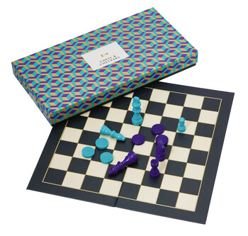 schaakbord en dambord