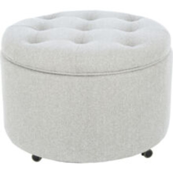 Grey footstool